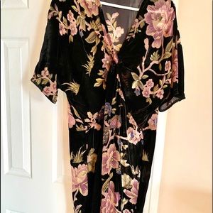 Chiffon velvet dress